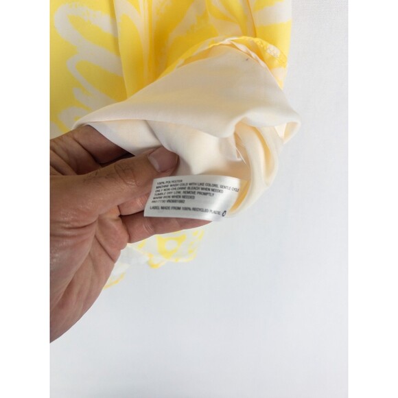 Lilly Pulitzer‎ Sleeveless Halter Blouse Womens SP Yellow Target Collab Coastal - Picture 6 of 7